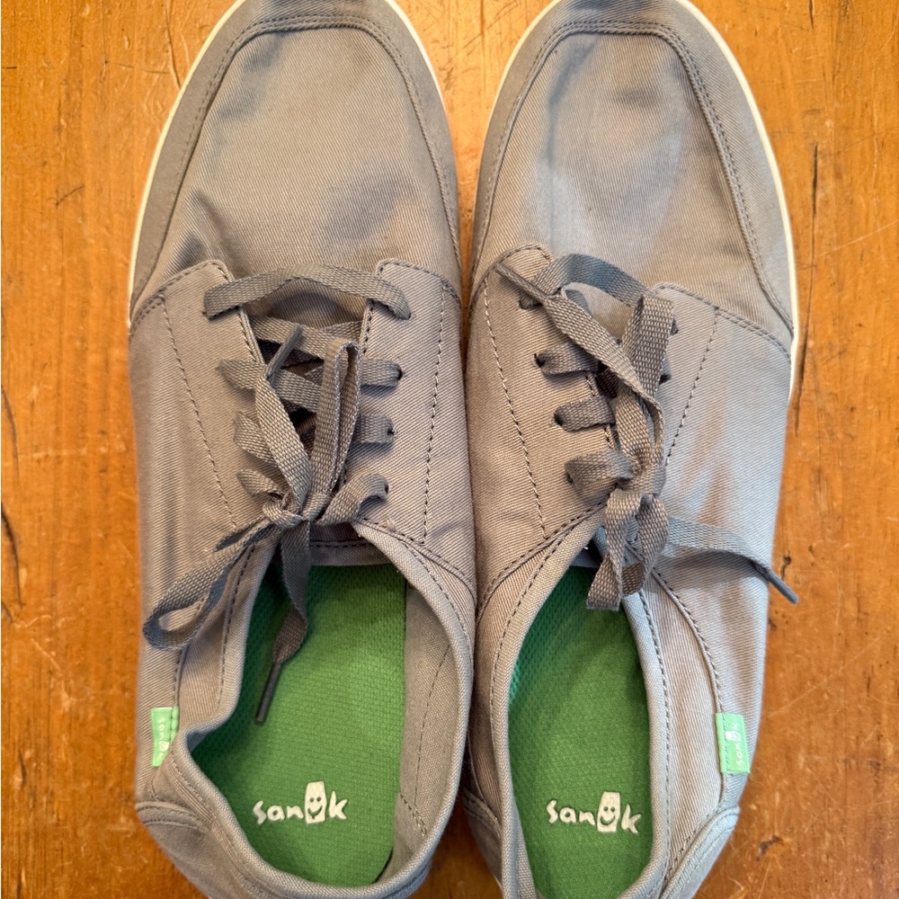 Sanuk Vagabond Lace Up Sneakers Men’s Size 14 Gray